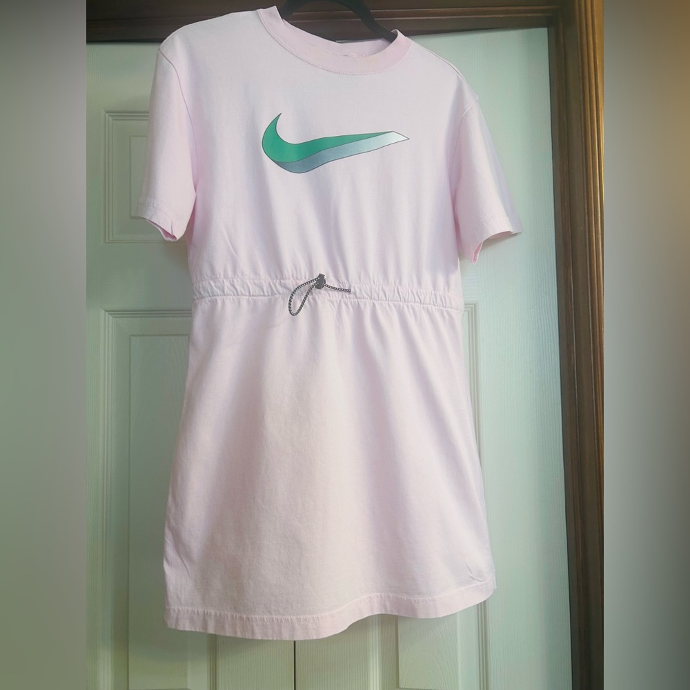 Nike Short Sleeve Sportswear ICON Clash Foam Knit Dress with Swoosh